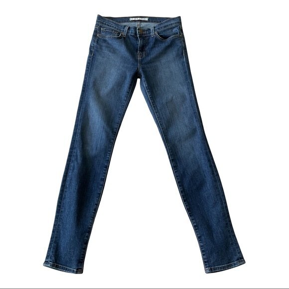 J Brand Skinny Leg Jeans in Vivid Medium Wash Women's Size 26 No Distressing - Picture 1 of 8